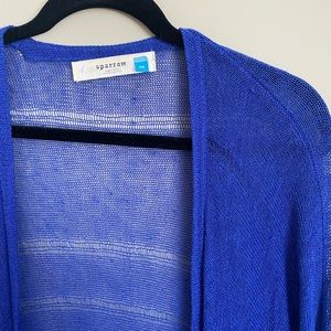 Anthropologie Sparrow Duster in blue. Size Medium